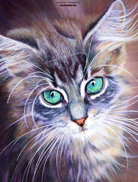 25 Hyper Realistic Color Pencil Drawings By Christina Papagianni Cat ...