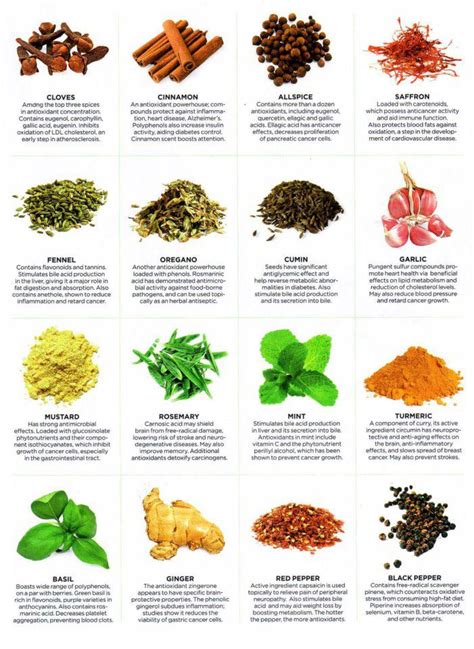 Our Kosher Kitchen: Benefits of Fruits, Veggies, Herbs and Spices Chart