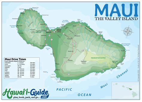 Maui Maps - Updated Maui Road & Travel Map