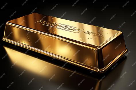 Premium AI Image | Gold bar ingot on isolated white background