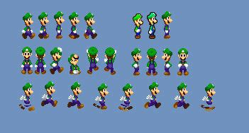 New Superstar Saga Luigi Sprite Sheet WIP by Lumonious96 on DeviantArt