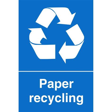 Paper Waste Recycling Signs | Environmental Safety Signs Ireland