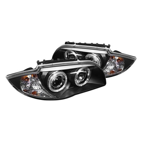 Spyder® - BMW 1-Series with Factory Halogen Headlights 2008 Black Halo ...