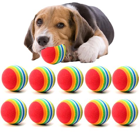 10PC/Lot Mini Small Dog Toys For Pets Dogs Chew Ball Puppy Dog Ball For ...