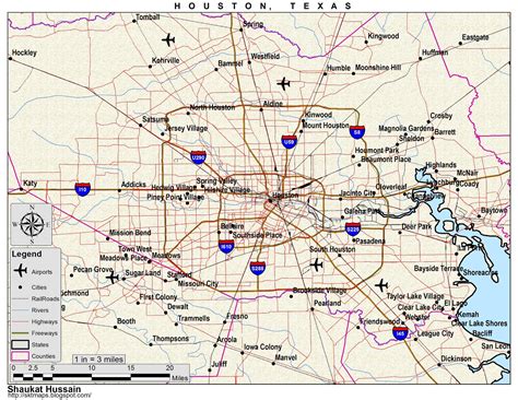 Maps: Map of Houston, TX