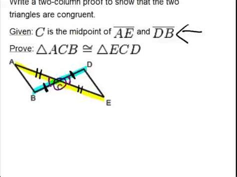 SAS Triangle Congruence Examples ( Video ) | Geometry | CK-12 Foundation