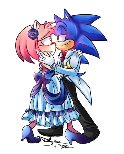 .:Sonic and Amy:. - Sonic and Amy Fan Art (29284292) - Fanpop