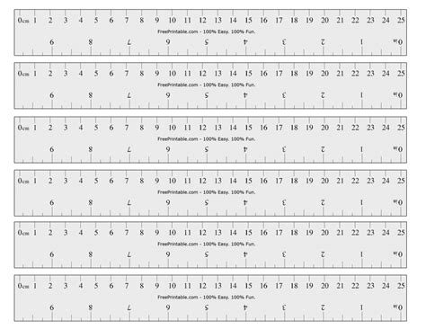 Printable Ruler With Mm