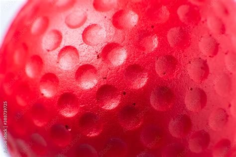 Red rubber ball texture. Close up background. Stock Photo | Adobe Stock