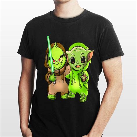 Baby Yoda and Baby Grinch sweater, hoodie, sweater, longsleeve t-shirt