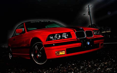 Download wallpapers BMW M3, 4k, E36, german cars, red e36, tuning, BMW ...