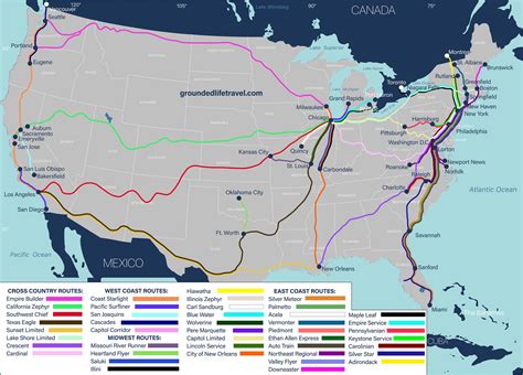 Amtrak Routes Us Map - Venus Jeannine