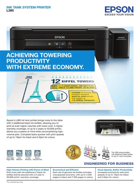 Epson L380 | PDF | Image Scanner | Printer (Computing)