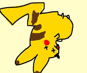 Pikachu is dead?? - Drawception