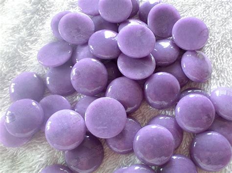 Wholesale natural gemstone dyed purple jade cabochon loose beads