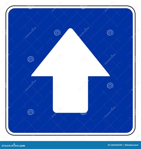 Up arrow and road sign stock vector. Illustration of icon - 228344590