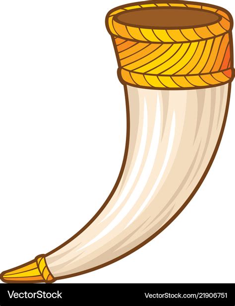 Drinking bull horn Royalty Free Vector Image - VectorStock