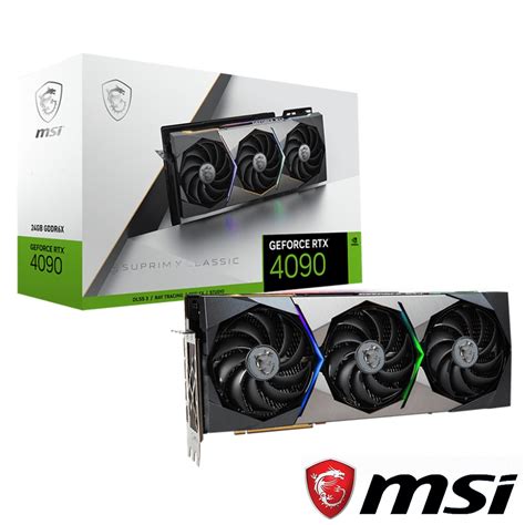 MSI 微星 GeForce RTX 4090 SUPRIM X CLASSIC 24G 顯示卡 | RTX 30系列 | Yahoo奇摩購物中心