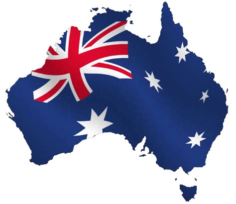 Australia Map Flag PNG Images Transparent Background | PNG Play