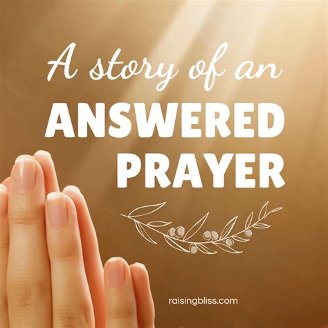 A Story of an Answered Prayer - Raising Bliss // Enjoying Motherhood