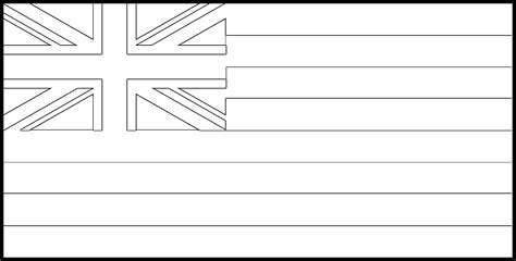 Hawaii Flag Coloring Page – State Flag Drawing – Flags Web