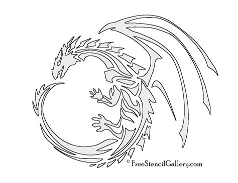 dragon stencil | Free Stencil Gallery