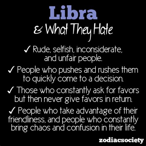 What Libra Hates