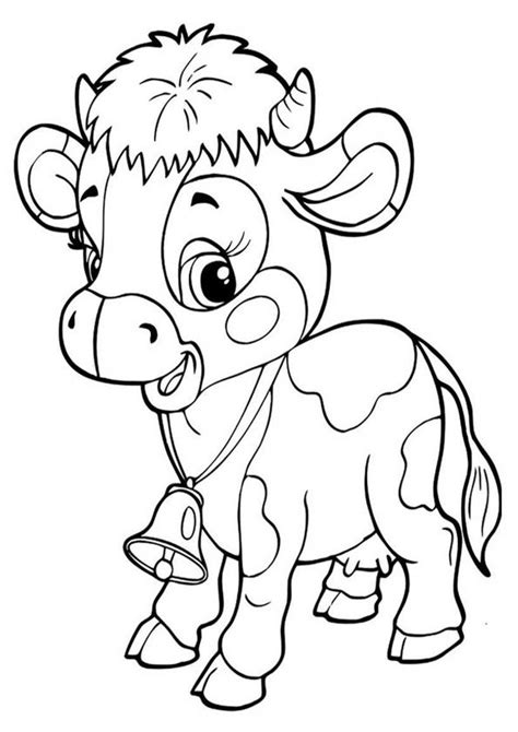 cow coloring pages cute - Rupert Messer