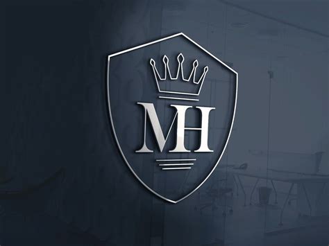 MH Logo Design with Crown