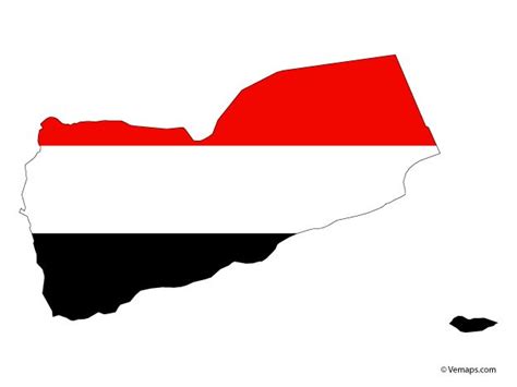 Flag Map of Yemen | Free Vector Maps | Map vector, Yemen, Map