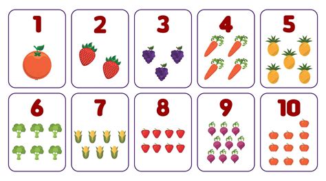 Numbers 1-10 Printable Cards - Printable Word Searches