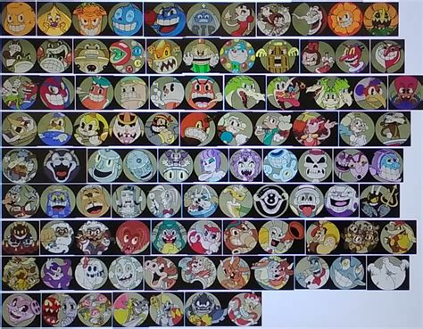 All Cuphead Bosses (Original and DLC) Card Icons by 99f5 on DeviantArt