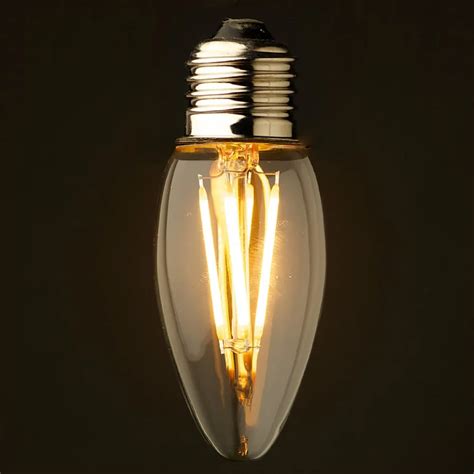 4W 6W,Retro LED Filament Light Bulb,Cool Warm White,E26 E27 Base ...