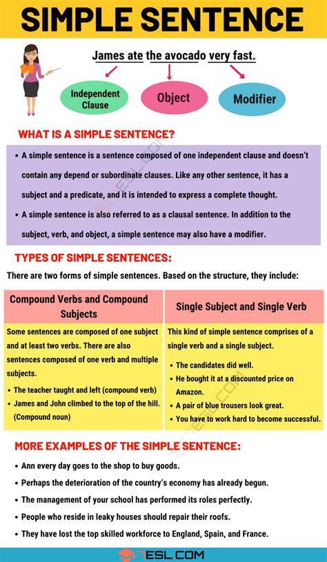 Simple Sentence: Examples and Definition