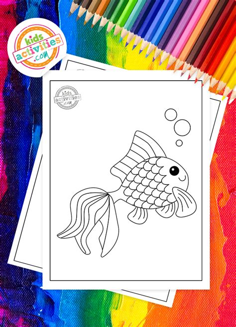 Download These (Free) Rainbow Fish Coloring Pages For Kids