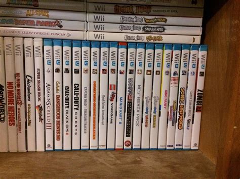 My collection of retail Wii U games. : gamecollecting