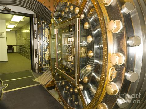 Bank Vault Interior Photograph by Adam Crowley