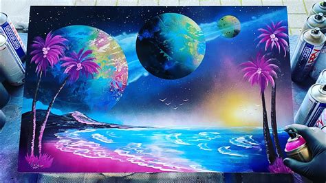 Candy Shore - SPRAY PAINT ART by Skech - YouTube