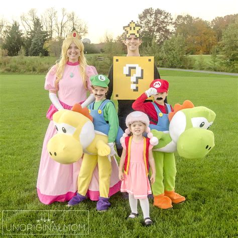 DIY Family Mario Halloween Costumes - unOriginal Mom