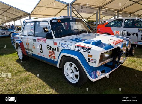 1985 Lada 2105 VFTS rally car in the paddock at the 2011 Goodwood ...