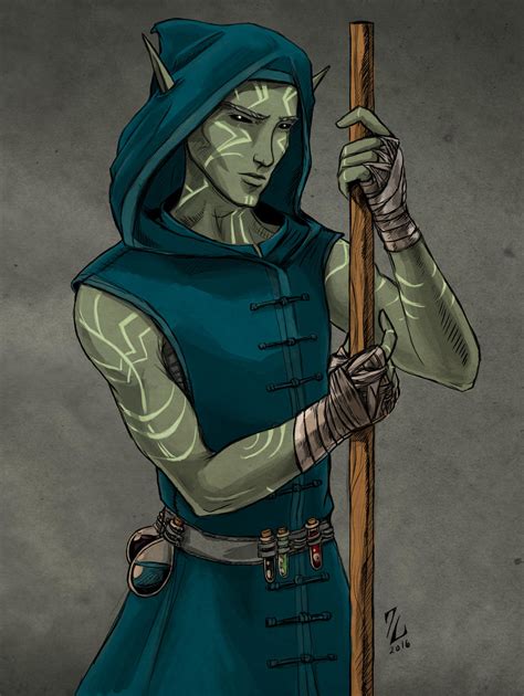 Water Genasi Monk - Mirin Lucero by Narthyxa on DeviantArt