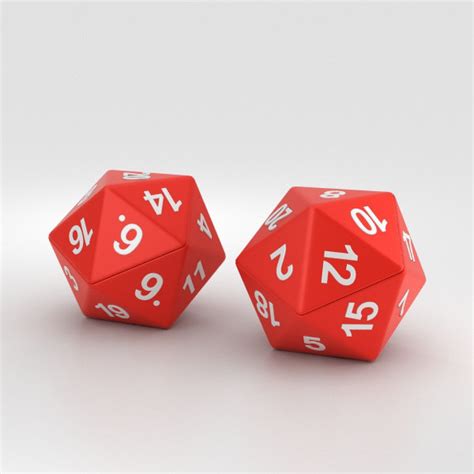 3d model sided dice