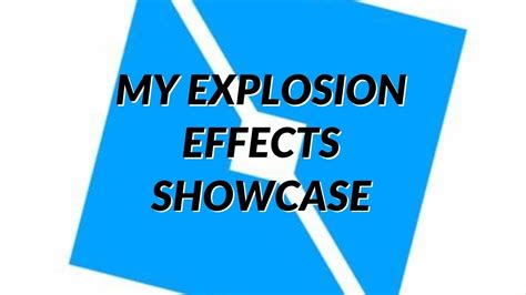 Roblox Explosion Effects Scripting and Showcase - YouTube