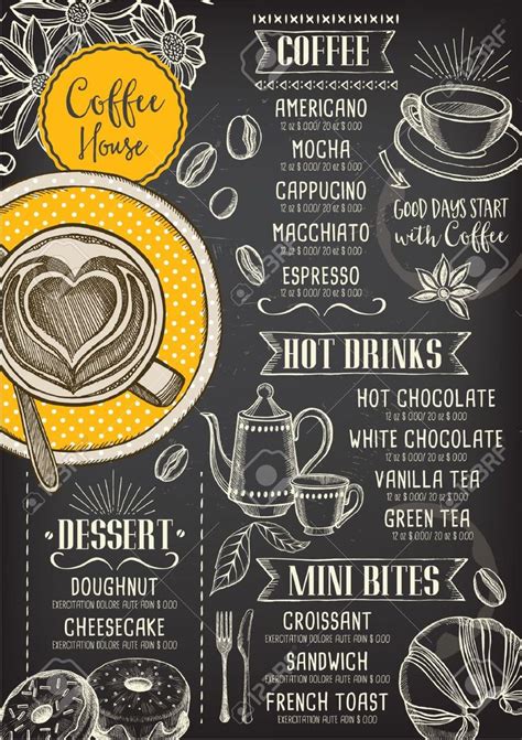 Image result for menu design | Coffee shop menu, Cafe menu boards ...