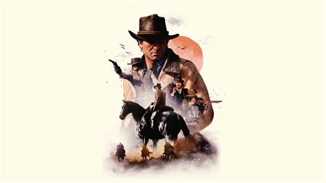 Video game, poster, Red Dead Redemption 2, minimal, 1920x1080 wallpaper ...