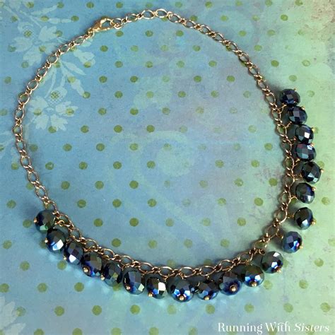 Black Crystal Necklace - Running With Sisters