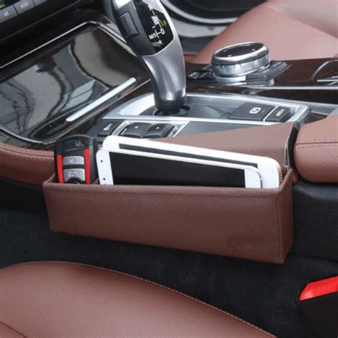 Leather M standard Car Seat Crevice Storage Box Box For BMW 5series Car ...