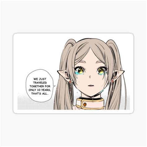 "Sousou no Frieren - Frieren Crying Fully Colored" Sticker for Sale by ...