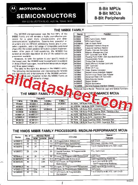 MC68000P8 Datasheet(PDF) - Motorola, Inc