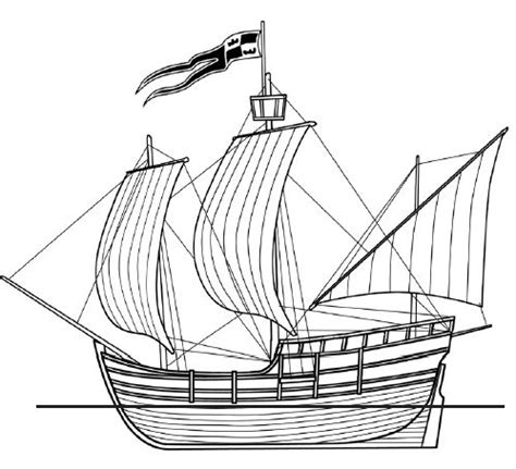 Caravel Drawing at GetDrawings | Free download